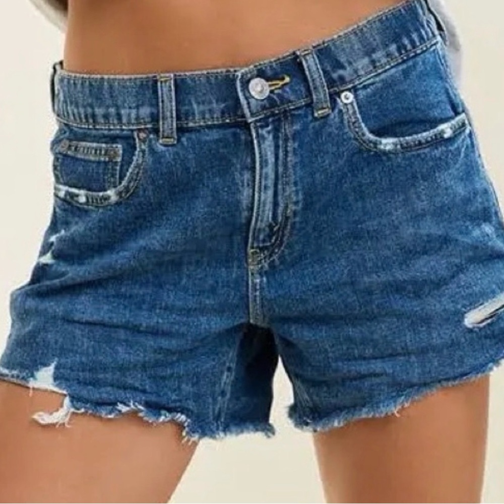 Aerie Distressed Daydream Denim Shorts